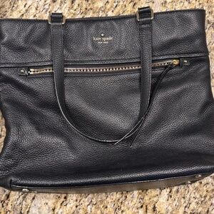 Kate spade black leather handbag